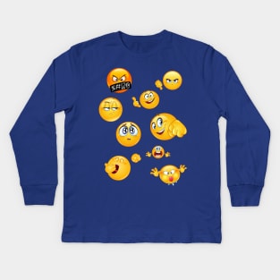 Emojinal Kids Long Sleeve T-Shirt